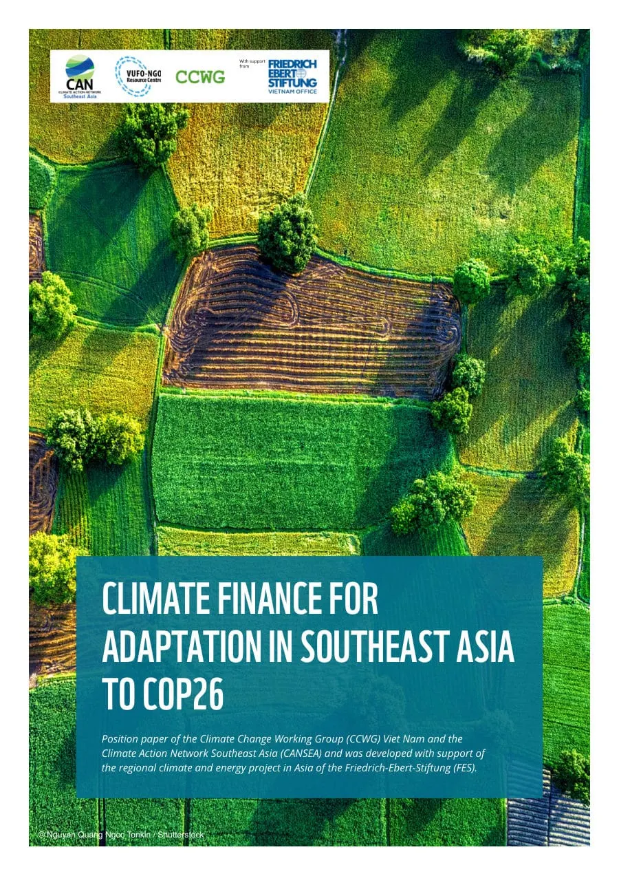 Cover of Climate Finance for Adaptation in Southeast Asia to COP26