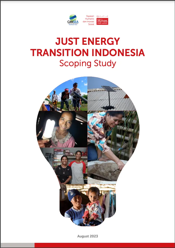 Cover of Just Energy Transition Indonesia Scoping Study